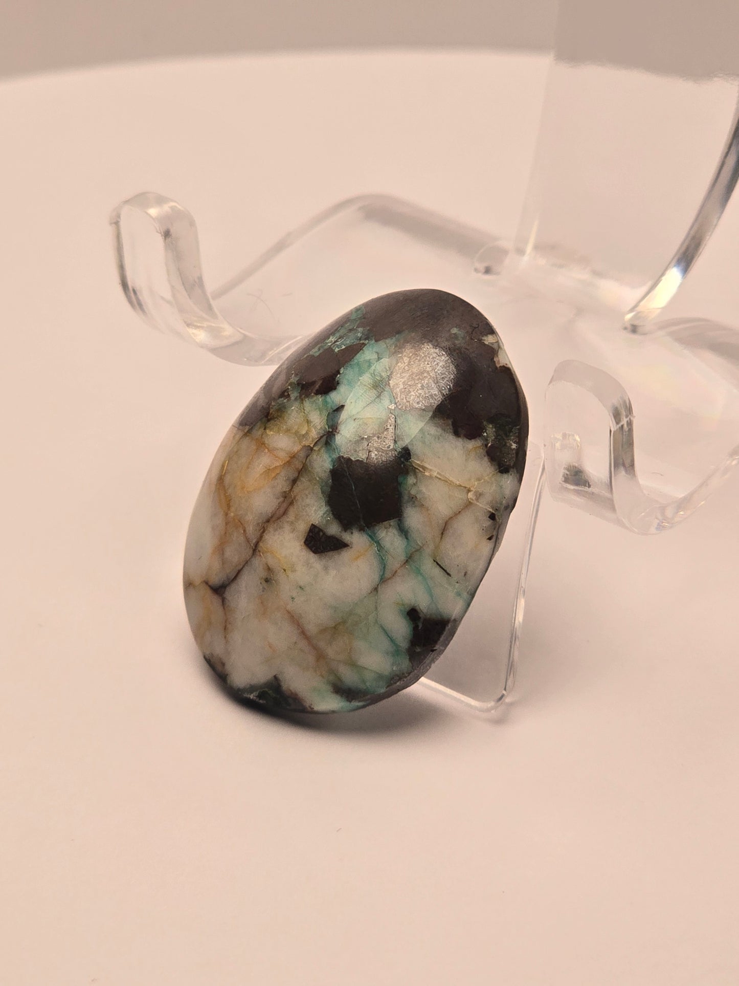 Chrysocolla in Quartz & Red Jasper
