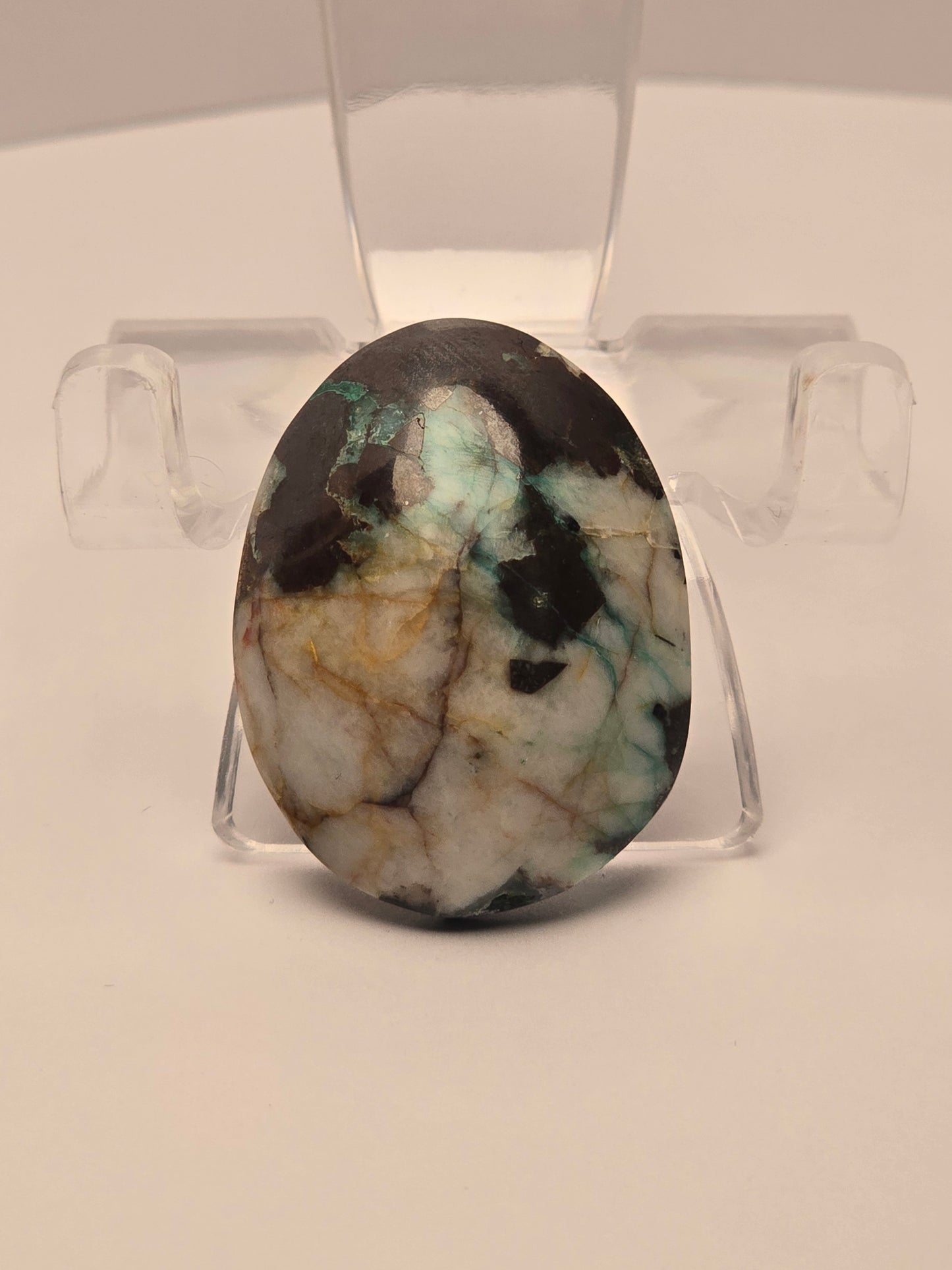 Chrysocolla in Quartz & Red Jasper