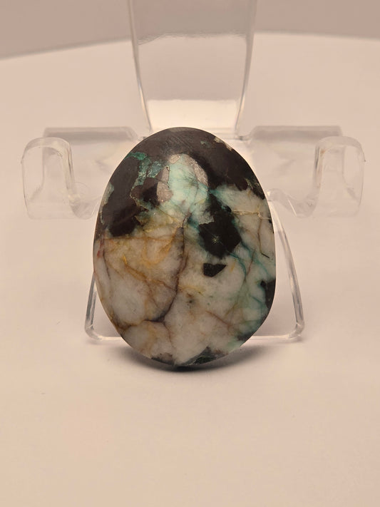 Chrysocolla in Quartz & Red Jasper